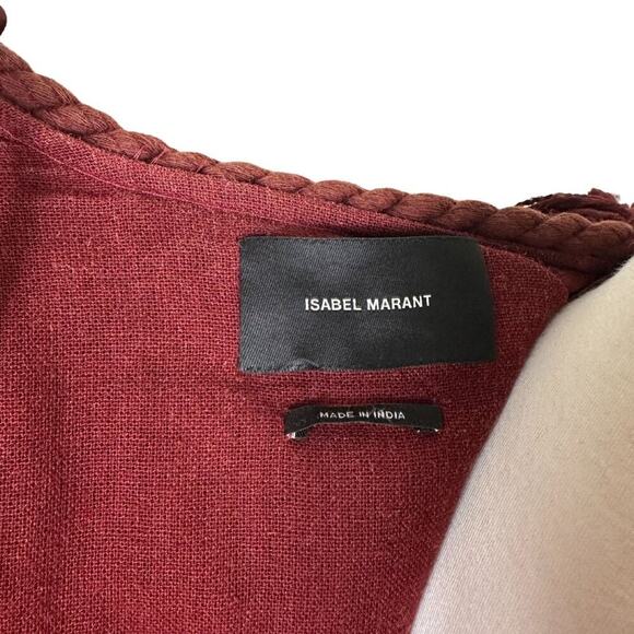 Isabel Marant Abella Red Fringe Jacket - Spring 2015 Runway Collection - Picture 6 of 8